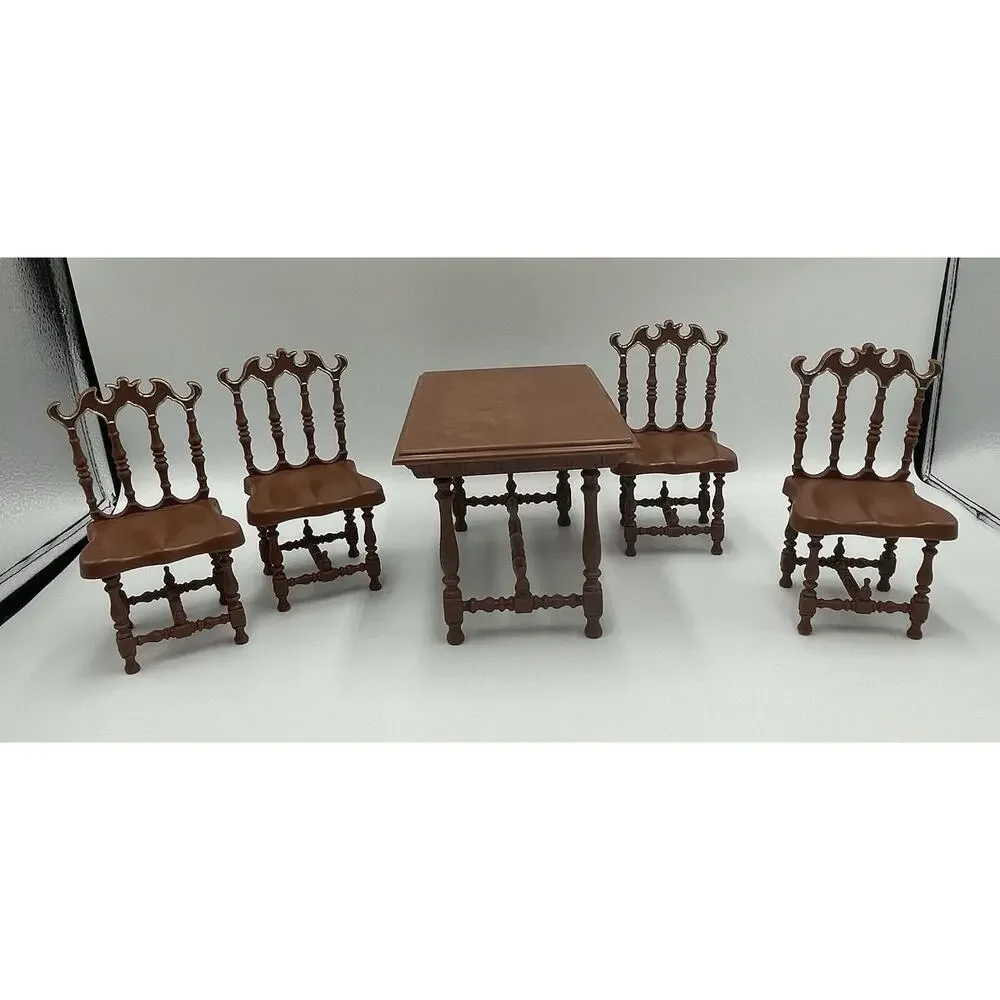 Migliorati Galba Italian Serie Principessa Dining Table & 4 Chairs 1:6‎ Scale